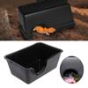 Black Snake Shelter House Rectangle Reptile Caves Small Animal Hideaway Reptile Hide Box  Spiders