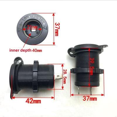 Auto Zigarettenanzünder 12V Wasserdicht Auto Boot Motorrad Traktor Steckdose Steckdose Buchse Auto Zubehör