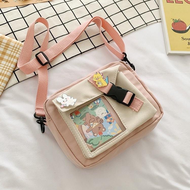 Cute And Chic Japanese Inspired Women s Shoulder Bag Perfect For Daily Outfits розовый