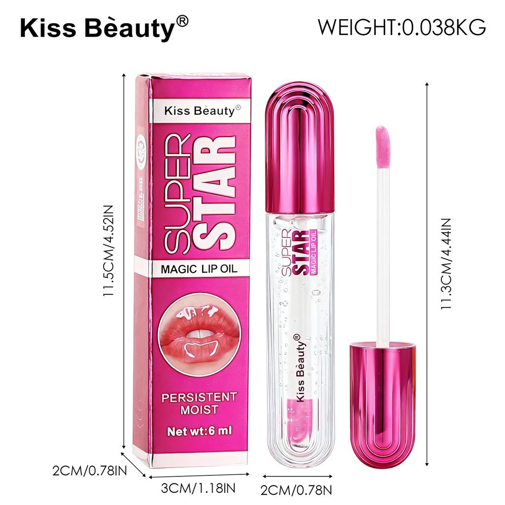 Kiss Beauty color change is not easy to stick to the cup, moisturizing and moisturizing lip gloss, temperature change lip glaze lipstick