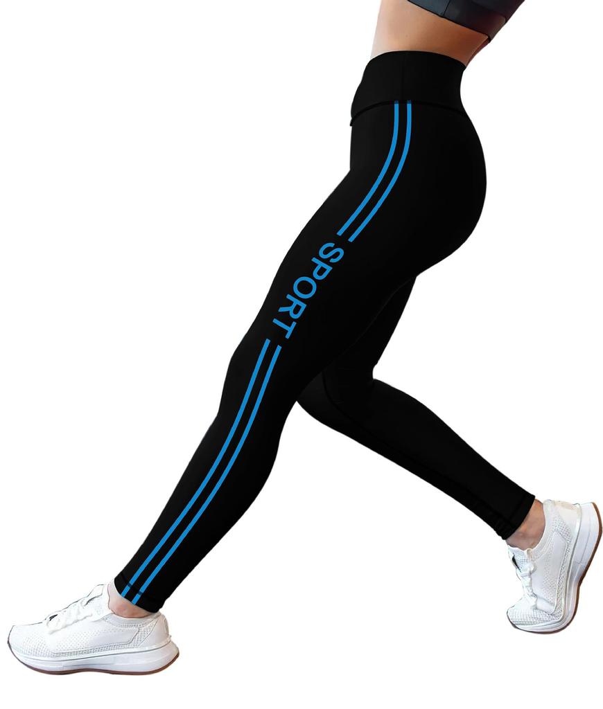 Kadın Yüksek Bel Düz Renk Yoga ve Fitness Pantolonu