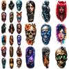 9pcs Temporary Tattoo Realistic Temporary Tattoos Butterfly Skull Raven Skeleton Cyborg Girl For Male Thighs Back