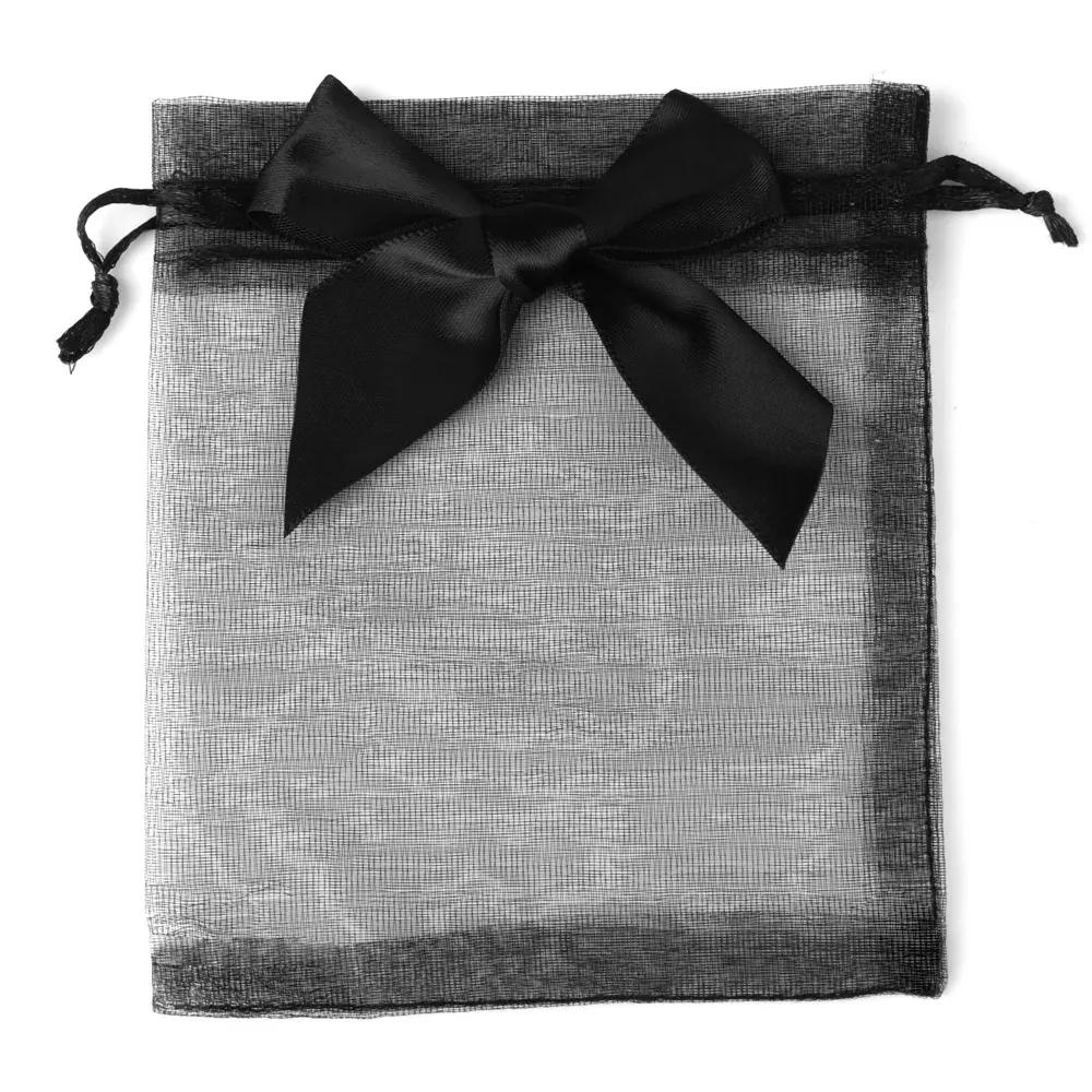 

10/20/30pcs Organza Gift Bag Bowknot Christmas Party Wedding Candy Bags Exquisite Jewelry Packing Drawstring Bags Party Supplies 10pcs&9x12cm