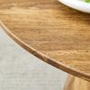 Round MDF Coffee Table, Natural Wood Look, 50 Cm Diameter, 48 Cm High, Wood-Effect Foil