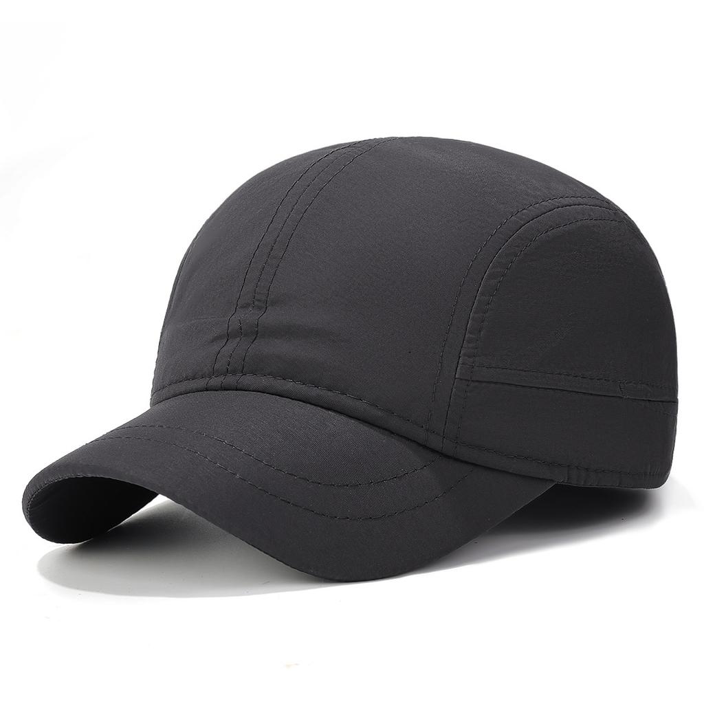 Short-Brimmed Solid Color Baseball Cap Outdoor Quick-drying Golf Fishing Hat Summer Breathable Adjustable Sun Protection Hats