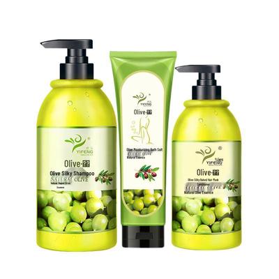 YIFENG Olive Shampoo, Conditioner & Bath Salt 3-Piece Set 1560g
