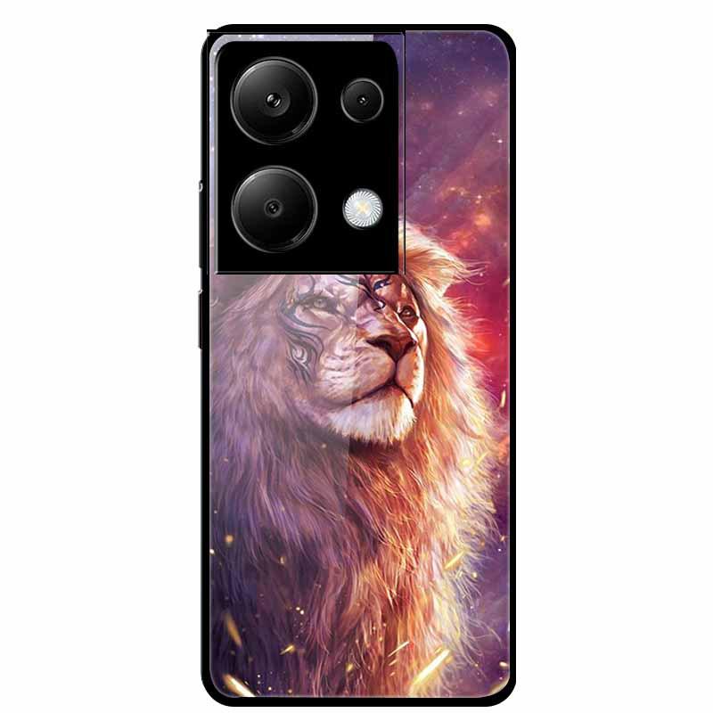 Redmi NOTE 13 PRO 4G Case with Tempered Glass & Aesthetic Color Painting