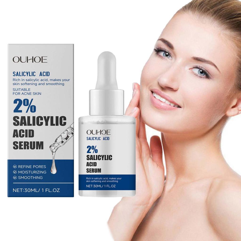 2% Salicylsäure Serum Straffende Zarte Poren Gesichtsessenz Feuchtigkeitsspendend Sanft Porenverkleinernd Akne Entfernen Serum Gesichtshautpflege