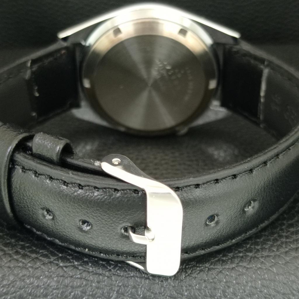 AUTOMATIC VINTAGE REFURBISHED SEIKO 5 JAPAN MENS BLACK DIAL WATCH a445511-1