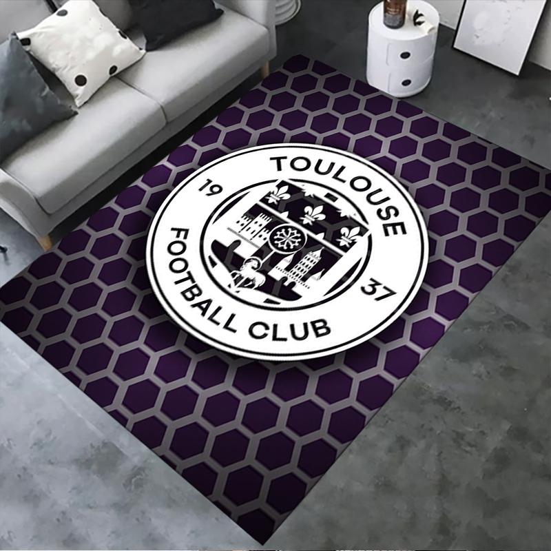 Tolouse FC Carpet Rug for Living Room Bedroom Home Sofa Decoration,Kids Play Non-slip Floor Mat