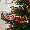 Christmas Gift Electric Train Toy, Christmas Tree Atmosphere Scene Decoration Which Can Be Suspended Halloween, Christmas Gift