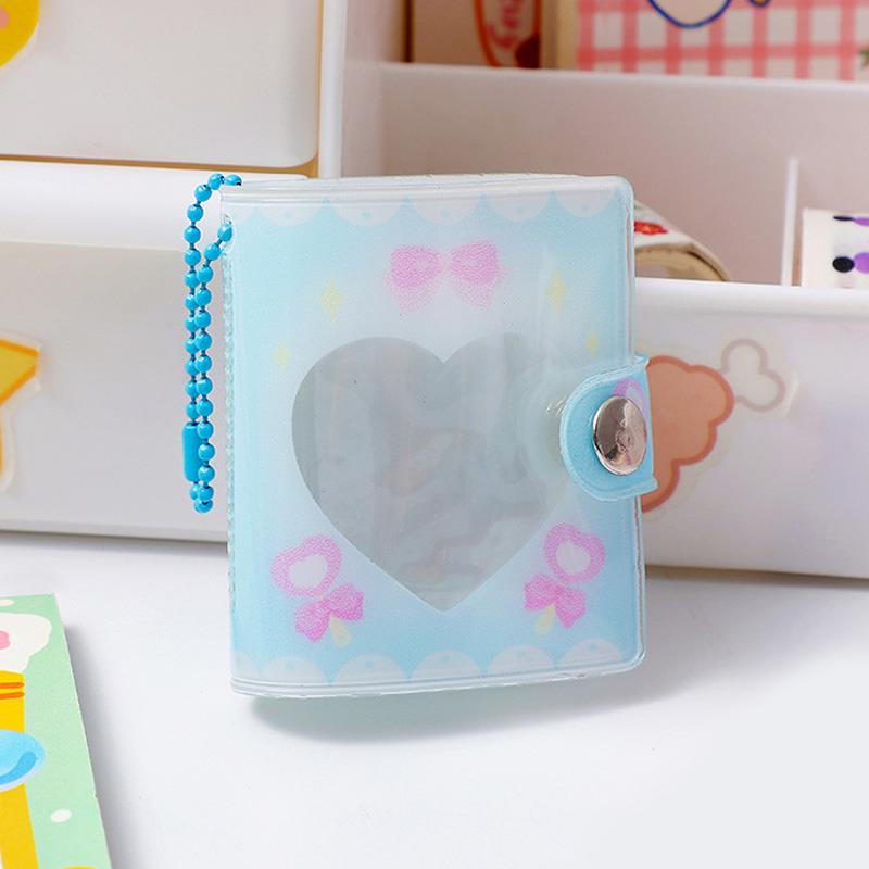 

Small Card Storage Album Pendant Love Hollow Mini Photo Album Mini Album Photocard Holder Decorative PVC Cartoon Collect Book