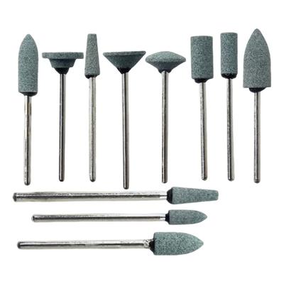 10Pcs Mounted Stones Grinders 2.35Mm Contours Geramic Green Stones Grind Polisher Green Hp Polishing Stone Drills