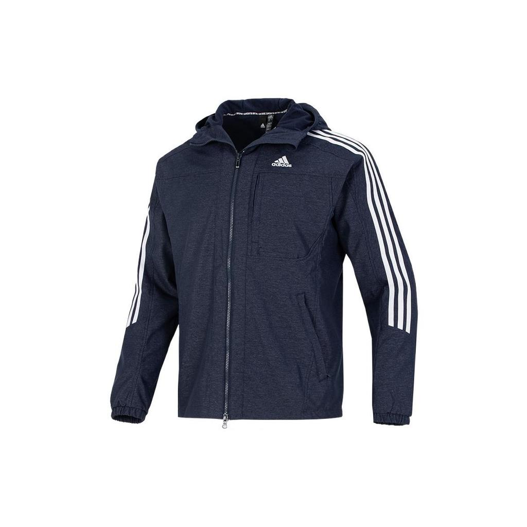 Adidas Jackets Men's Dark Blue Hooded Moderate Soft Shell HM2721