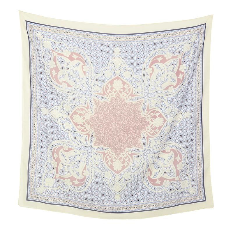 Malaysia Floral Printed 110 Square Scarf Muslim Hijab Women Elegant Shawls Ladies Casual Headscarf Turban Kerchief  Wholesale