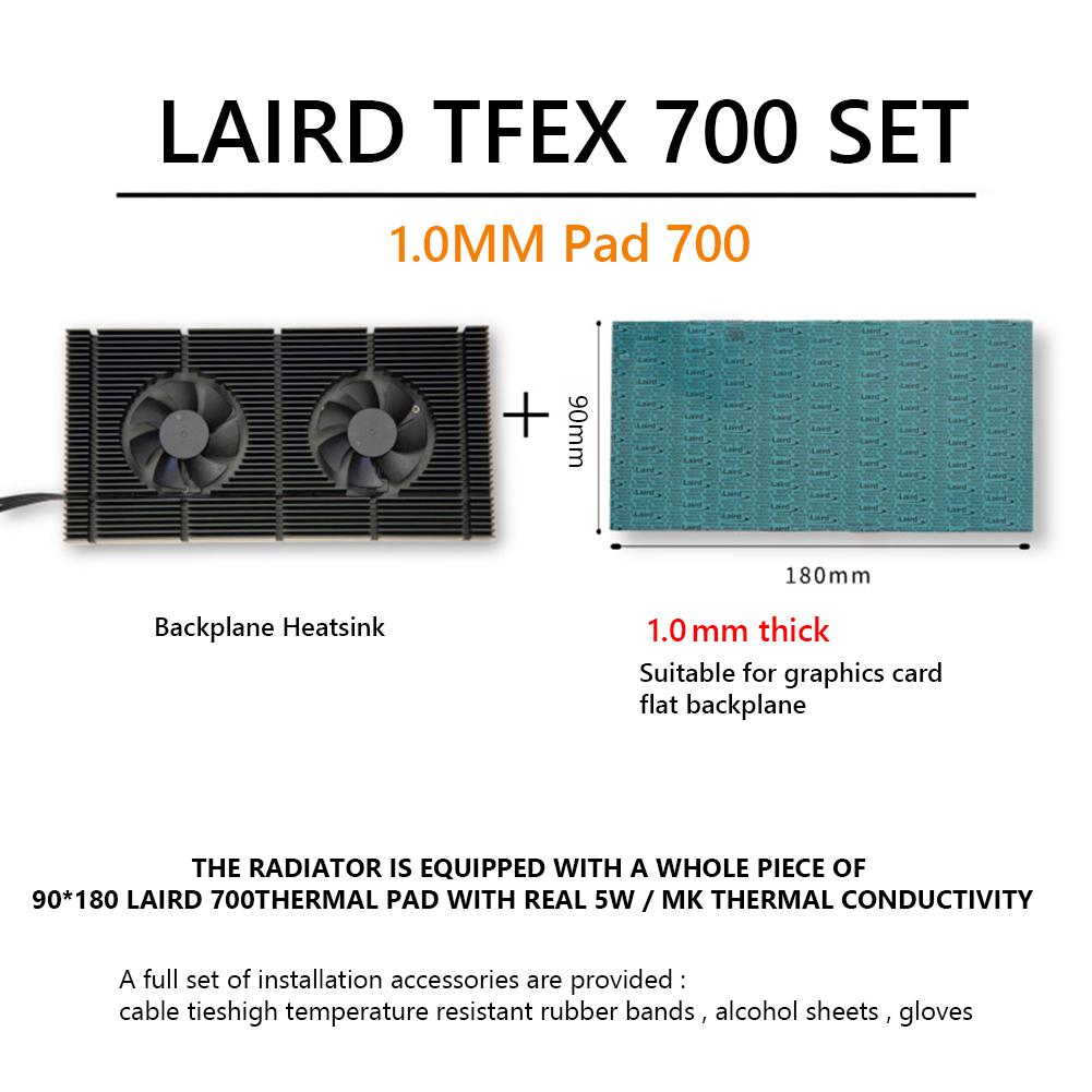 GPU Backplane Radiator Graphics Card Backplane Heatsink Alloy Aluminum Cooling Backplate DIY Gamer Cooler for RTX 3090 3080 3070