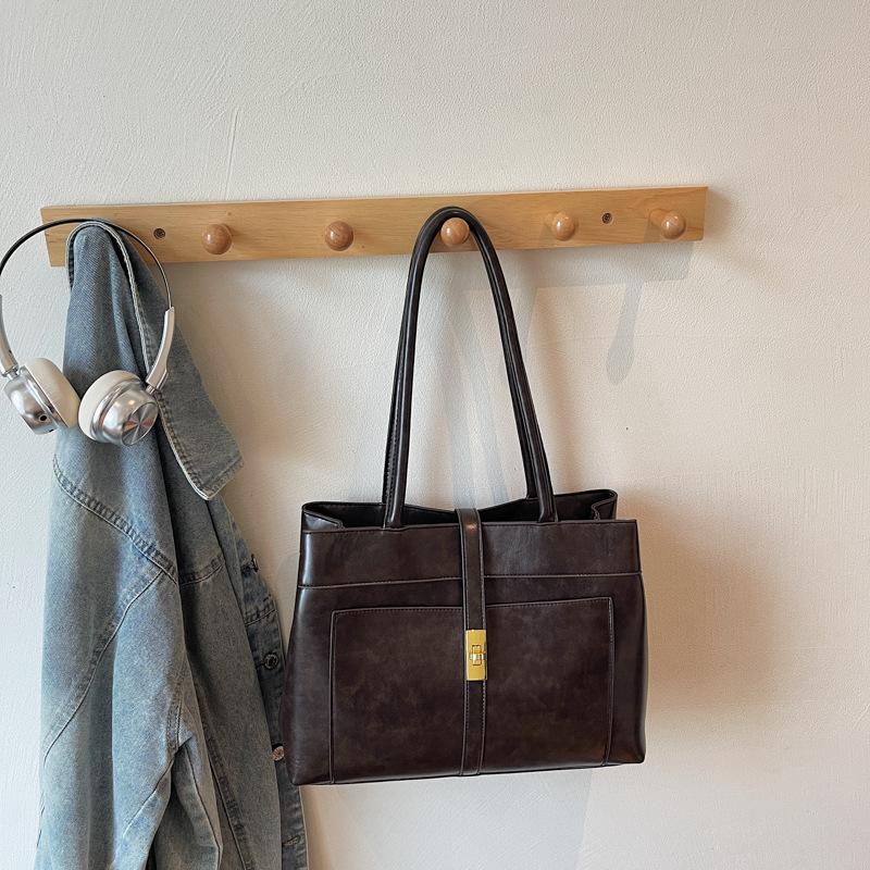 

Новая сумка-тоут женская сумка для работы большой вместимости сумка под мышкой модная трендовая ретро сумка через плечо