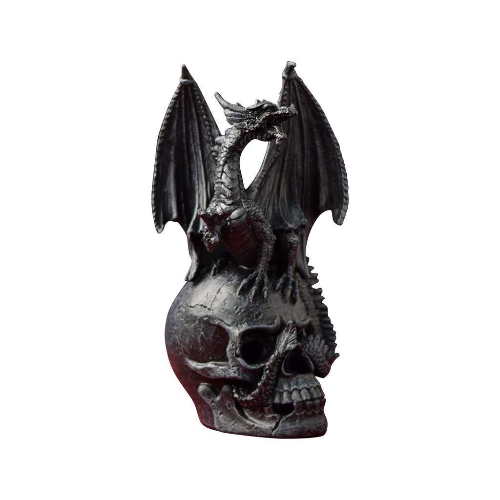 Halloween Dragon Ornament, Dragon Assassin Gothic Decor Statue, Decorative Statues For Housewarming, Holidays And Birthdays Great Collectible Addition