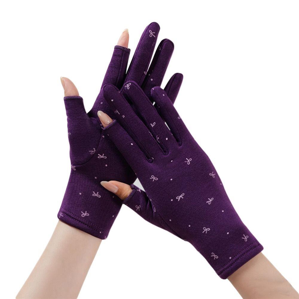 Warm Velvet  Mittens Lining Fleece Driving Gloves Fashion Women's Winter Gloves  Running