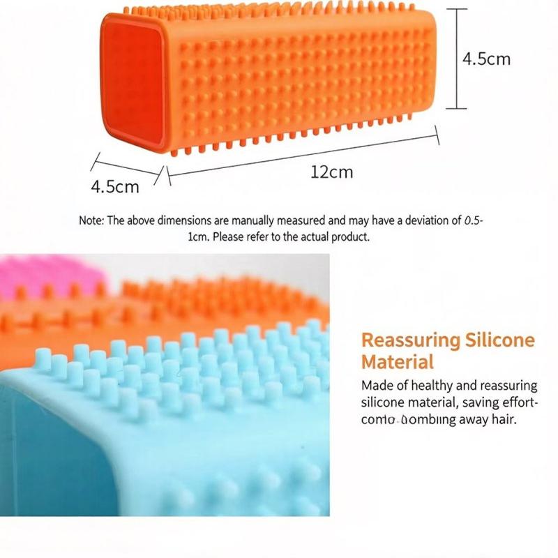 Silicone Hollow Rubber Dog Hair Brush Remover Cars Furniture Carpet Clothes Cleaner Brush for Dogs Pet Supplies Dog Hair Remover 4