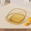 Elegant Transparent Vinegar and Snack Dish - Food Grade Plastic Plate for Dipping Sauces