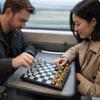 Gold Silver Mini Chess Set Magnetic Pieces Folding Chess Pocket Size Board Game  Kids Educational