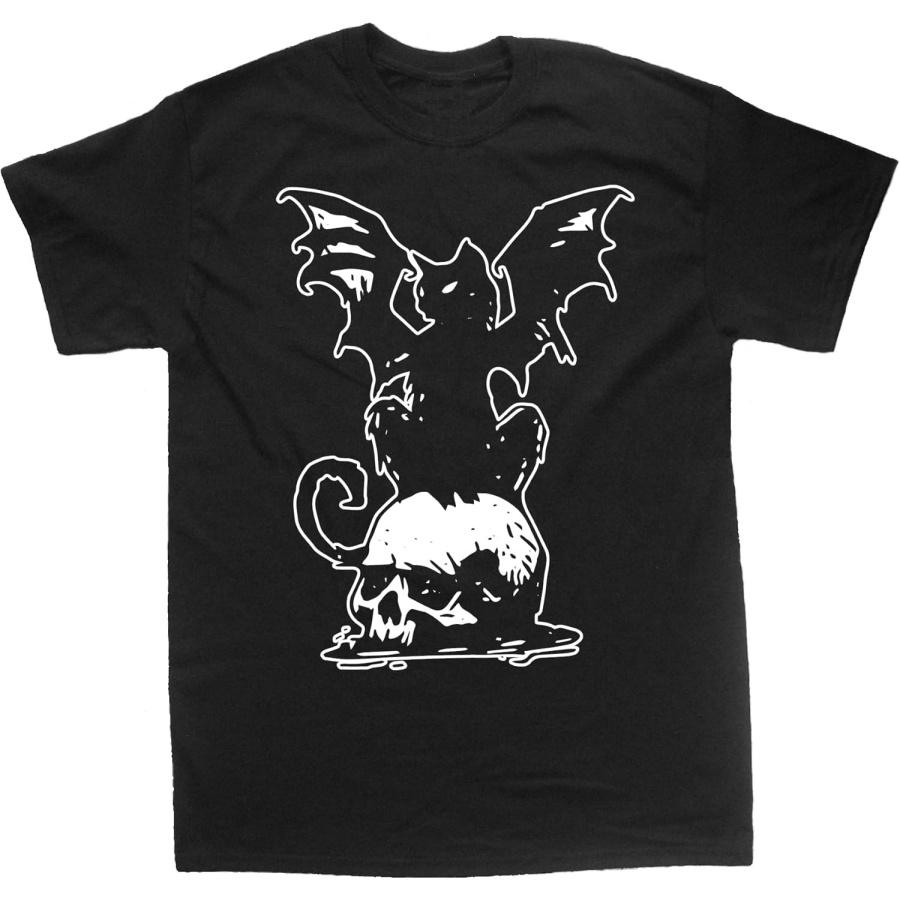 Cat Bat Skull Shirt - Occult Tarot Card Pentacle Star Gothic Memento Mori Skeleton Grunge Danse Macabre XXXXXL разноцветный