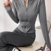 Sun Quick Drying Sports Coat Women's Tight Yoga Jacket Long Sleeve Zipper Jacket Running Fitness Women's Jacket