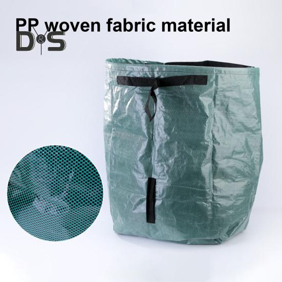 Gartenabfallsack, wiederverwendbarer Laub- und Unkrautsammelsack mit verstärkten Griffen, Gartenrasen-Müllsack zum Einfüllen von Laub und Müll