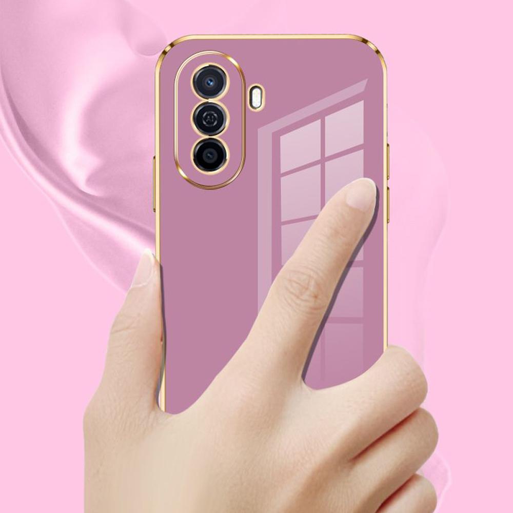 For Huawei Nova Y70 Case Huawei Nova Y70 Plus Cover MGA-LX9 MGA-LX9N Luxury Square Plating Phone Case Y70 Shockproof Back Cover