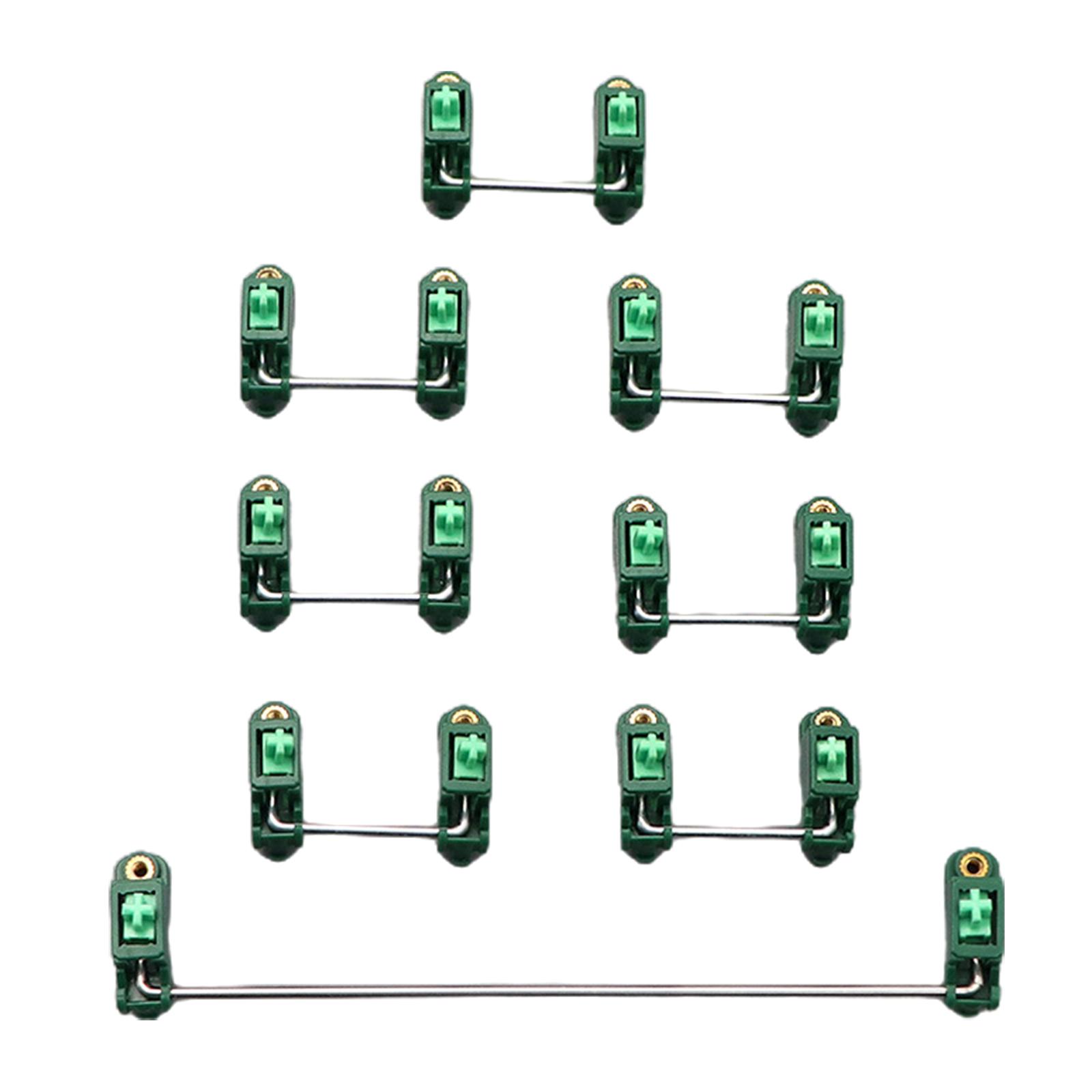 Keyboard Satellite Stabilizer for Mechanical Keyboard Satellite Axis Gold Plated темно-зеленого