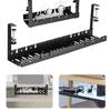Under Desk Cable Management Tray Retractable Under Desk Cable Shelf Heavy Duty Wire Management Rack for Cords Wires Power Strip