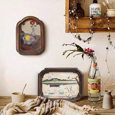 1PC Resin American Hanging Picture Frame Model Room Photo Frame French Vintage Entryway Background Wall Combination Photo Wall\t