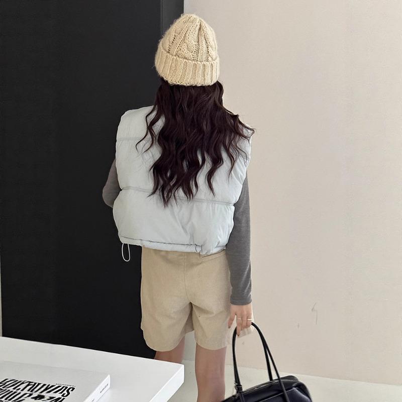Kleine Kendou-Weste Damen Kurz Herbst und Winter Neu Bonbonfarbe Weste Mode Weste Trend