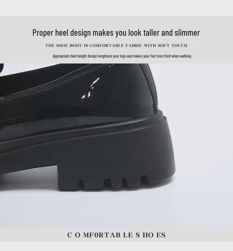 Damskie Loafersy na Grubej Podeszwie Sznurowane 2025: Wszechstronny brytyjski styl na wiosnę i lato