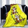 1pc, Disney Chip & Dale Throw Blanket Cute Cartoon Animal Design for Home Decor, Couch Cover, Outdoor Use, Travel, Camping, Car, Beach