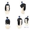 Magical Hairstyle Medieval Style Cosplay Wig For Men With Natural Black Color