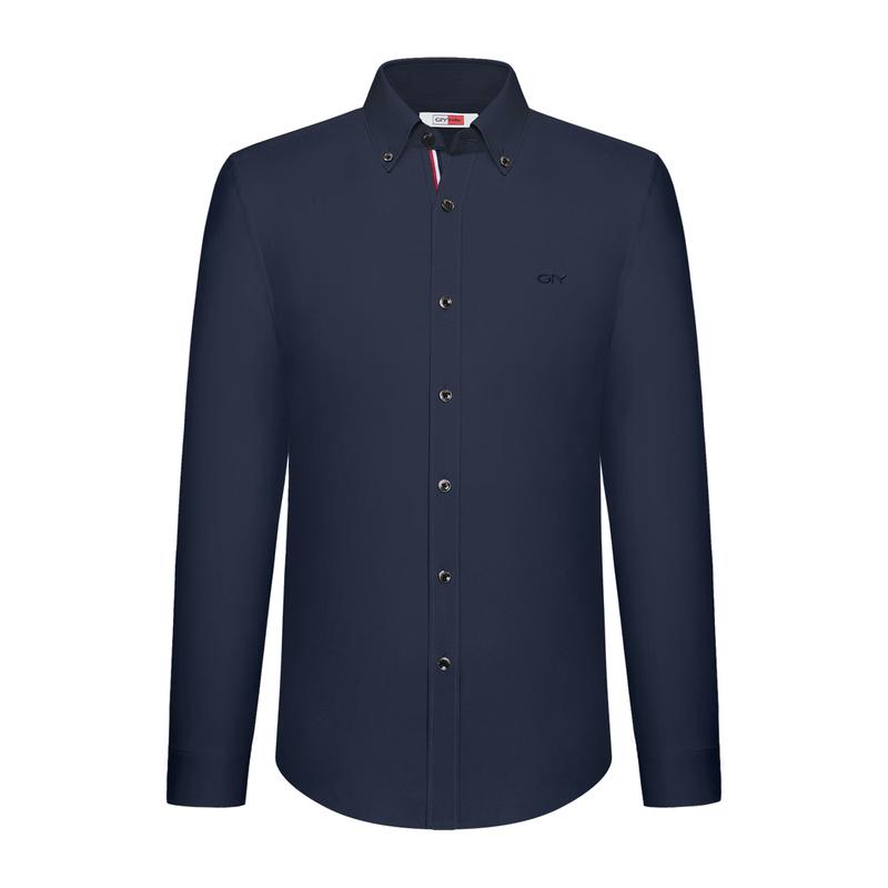 Goldlion GY Men's Silk Blend Easy-Care Long Sleeve Shirt