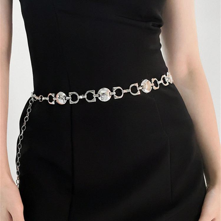 Metal Waist Chain Accessories Dress Premium Sense Waist Skinny Belt Women'S Suit Hanfu Chain