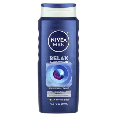 Чоловічий, гель для тіла 3 в 1, Relax, лаванда + сандалове дерево, 16,9 рідких унцій (500 мл)