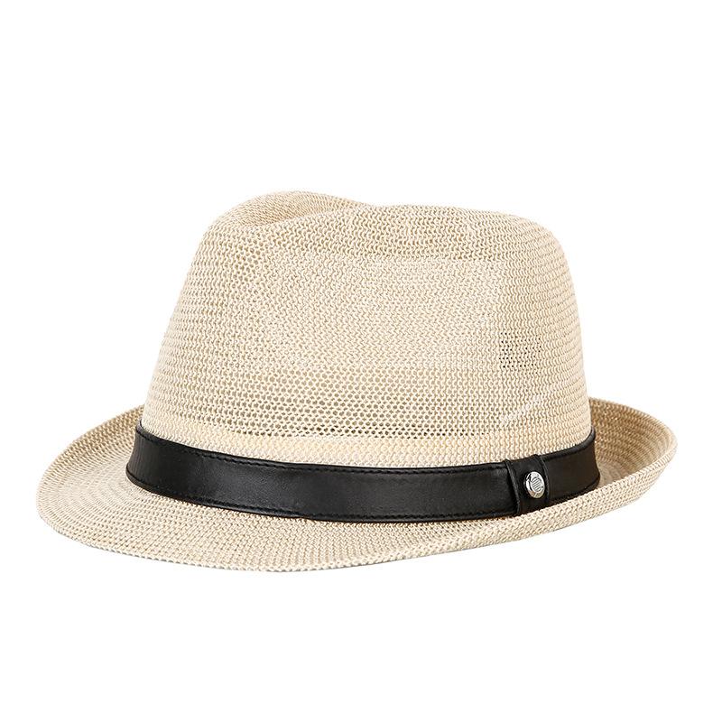Hat Summer Top Hat European and American Version of Grass Yarn Sunshade Neutral Male and Female Jazz Hat