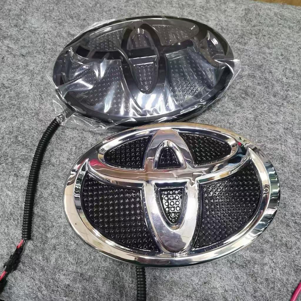 1PC 19x13cm Front LED Glow Logo Badge for 2016-2020 Toyota Land Cruiser & 2018-2020 Prado, Dynamic Lighting Emblem
