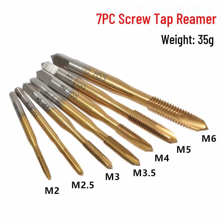 Titanium-Plated High-Speed Steel Square Shank Taper Tap with Screw Point