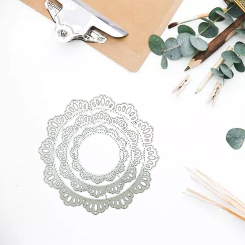 Multi-layer Circle Die Cuts Nesting Circle Cutting Dies Embossing Templates for Gift Card Making Scrapbooking DIY Crafts