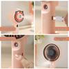 Cartoon Mini Handheld Humidifying Fan with USB Charging
