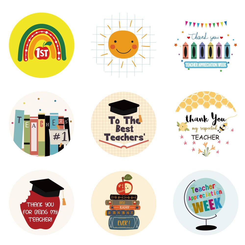 Teacher Theme Celebration Greeting Card Set With Handwritten Envelopes Messages