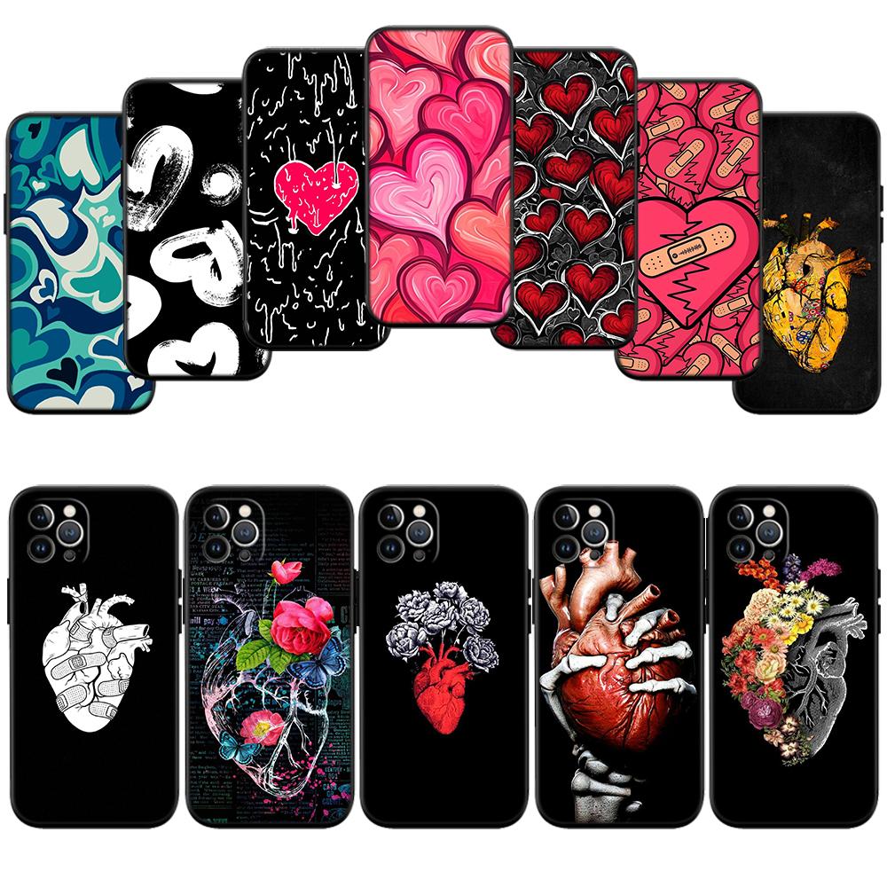 Calm Heart Art Phone Case for Samsung Galaxy Note 10 20 S23 S22 Ultra FE Plus M06 M15 M16 M35 M55