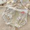Women S Mid Waist Lace Modal Underwear 7a Antibacterial Plus Size Panties
