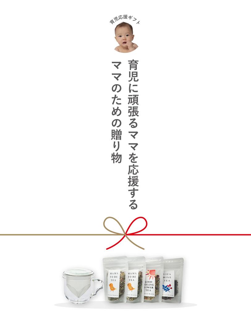 Baby Gift Blended Herbal Tea Set for Mothers After Giving Birth Glass Mug with Tea Strainer for Mothers NATURAL RIDDIM