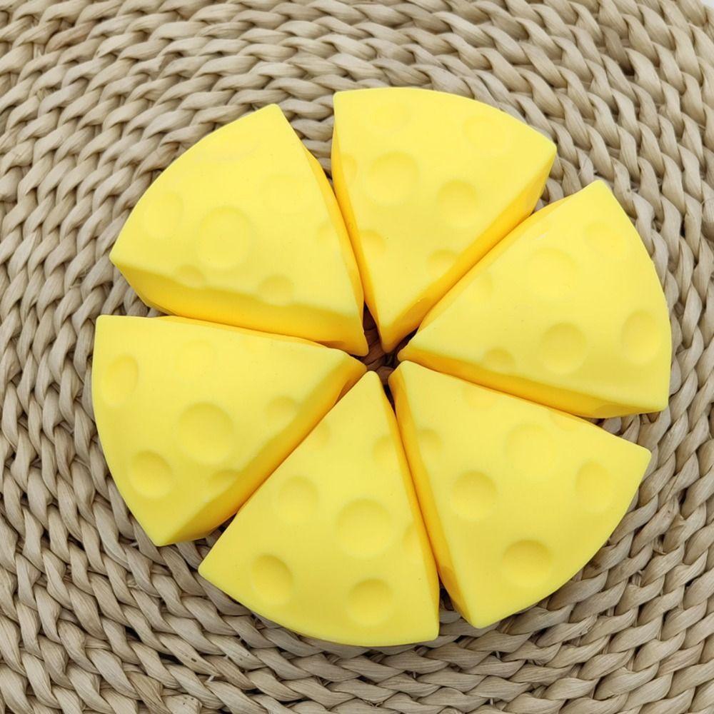 Sticky Simulation Cheese Squeeze Toys Soft Pinching and Decompressing Toy New Relief Relax Toys